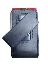 Load image into Gallery viewer, Open top Leather Flip Phone Case