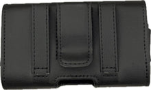 Load image into Gallery viewer, Horizontal Black Leather Magnetic Flip Phone Case HP102b