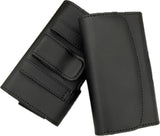 Horizontal Black Leather Magnetic Flip Phone Case HP102b