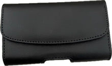 Load image into Gallery viewer, Horizontal Black Leather Magnetic Flip Phone Case HP102b