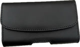 Horizontal Black Leather Magnetic Flip Phone Case HP102b