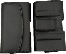 Load image into Gallery viewer, Horizontal Black Leather Magnetic Flip Phone Case HP102b