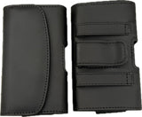 Horizontal Black Leather Magnetic Flip Phone Case HP102b