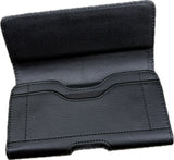 Black Leather Horizontal Pouch Luxmo