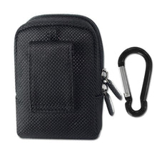 Load image into Gallery viewer, Zippered Black Case for Belt Loops or Pocketbooks