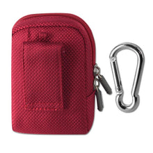 Load image into Gallery viewer, Zippered Red Case for Belt Loops or Pocketbooks