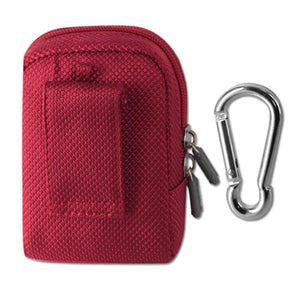 Zippered Red Case for Belt Loops or Pocketbooks