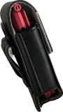 Vertical Black Leather Flip Phone Case