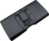 Black Leather Horizontal Pouch Luxmo