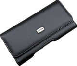 Black Leather Horizontal Pouch Luxmo