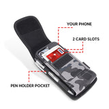 Gray Camo Rugged Vertical Pouch