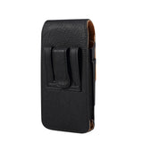 Black Leather Vertical Pouch
