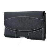 Black Leather Horizontal Pouch