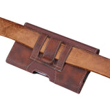 Brown Leather Horizontal Pouch