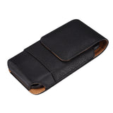 Black Leather Vertical Pouch