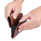 Brown Leather Horizontal Pouch