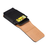 Black Leather Vertical Pouch