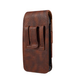 Brown Leather Vertical Pouch