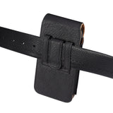 Black Leather Vertical Pouch
