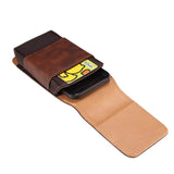 Brown Leather Vertical Pouch