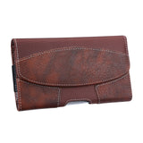 Brown Leather Horizontal Pouch