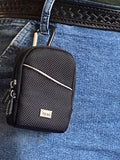 Zippered Black Case for Belt Loops or Pocketbooks
