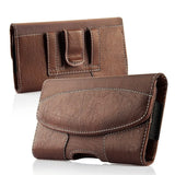 Brown Leather Horizontal Pouch