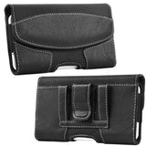 Black Leather Horizontal Pouch