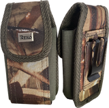 Camouflage Rugged Metal Clip Flip Phone Case