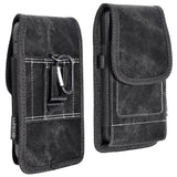Black Rugged Vertical Pouch