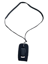 Load image into Gallery viewer, Around the Neck Black Open Top Soft Phone Case and Safety Lanyard