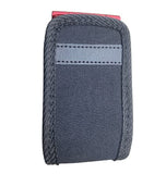 Around the Neck Black Open Top Soft Phone Case and Safety Lanyard