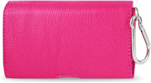 Load image into Gallery viewer, Horizontal Pink Leather Case Smooth Back fits flip phones HP146