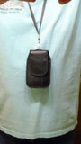 Around the Neck Black Case with Safety Lanyard