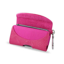 Load image into Gallery viewer, Horizontal Pink Leather Case Smooth Back fits flip phones HP146