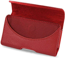 Load image into Gallery viewer, Horizontal Red Leather Case Flat Back fits flip phones HP146