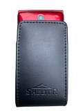 Open top Leather Flip Phone Case