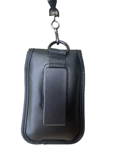 Around the Neck Black Case with Safety Lanyard