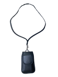 Around the Neck Black Case with Safety Lanyard
