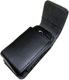 Vertical Black Leather Flip Phone Case